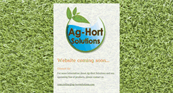 Desktop Screenshot of ag-hortsolutions.com
