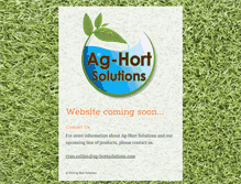 Tablet Screenshot of ag-hortsolutions.com